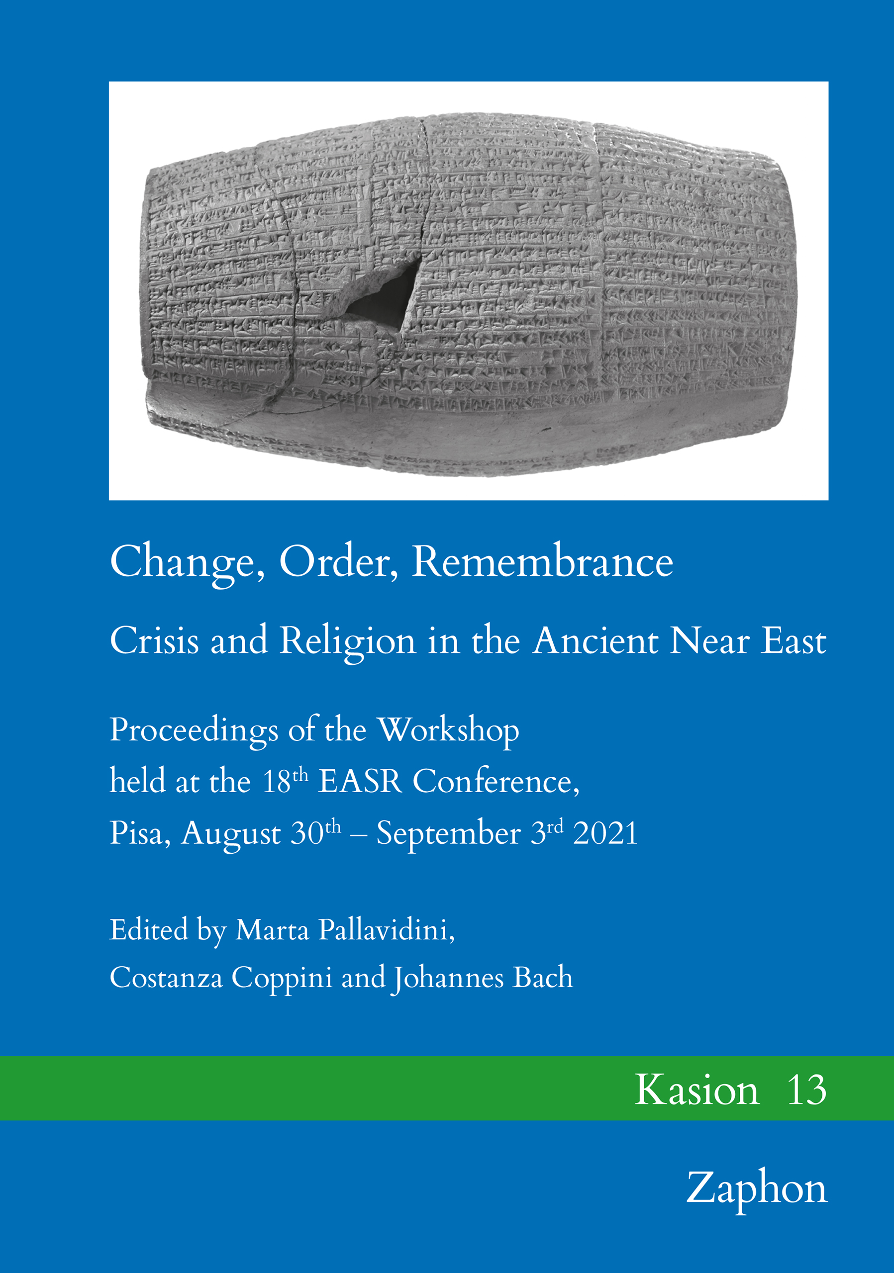 Book cover: Change, Order, Remembrance