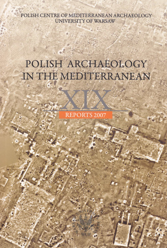 Book cover: Polish Archaeology in the Mediterranean XIX Reports 2007