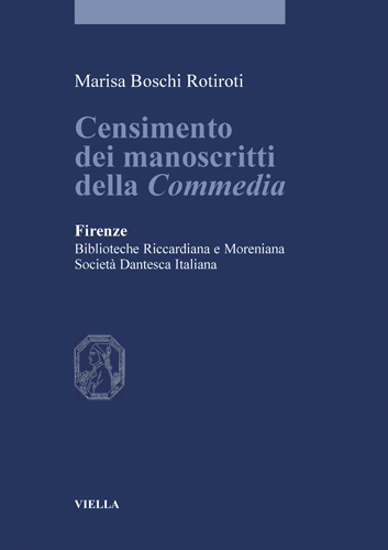 Book cover: Censimento dei manoscritti della Commedia
