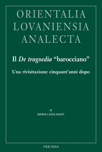 Book cover: Il «De Tragoedia» “barocciano”