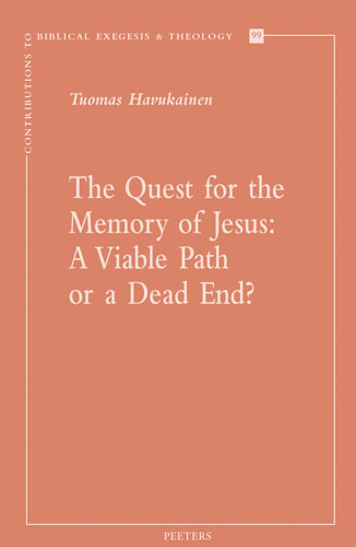 Book cover: The Quest for the Memory of Jesus