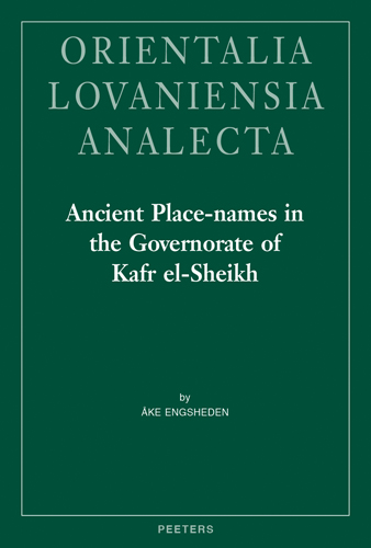Book cover: Ancient Place-Names in the Governorate of Kafr el-Sheikh