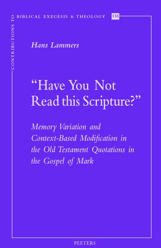 Book cover: “Have You Not Read this Scripture?”