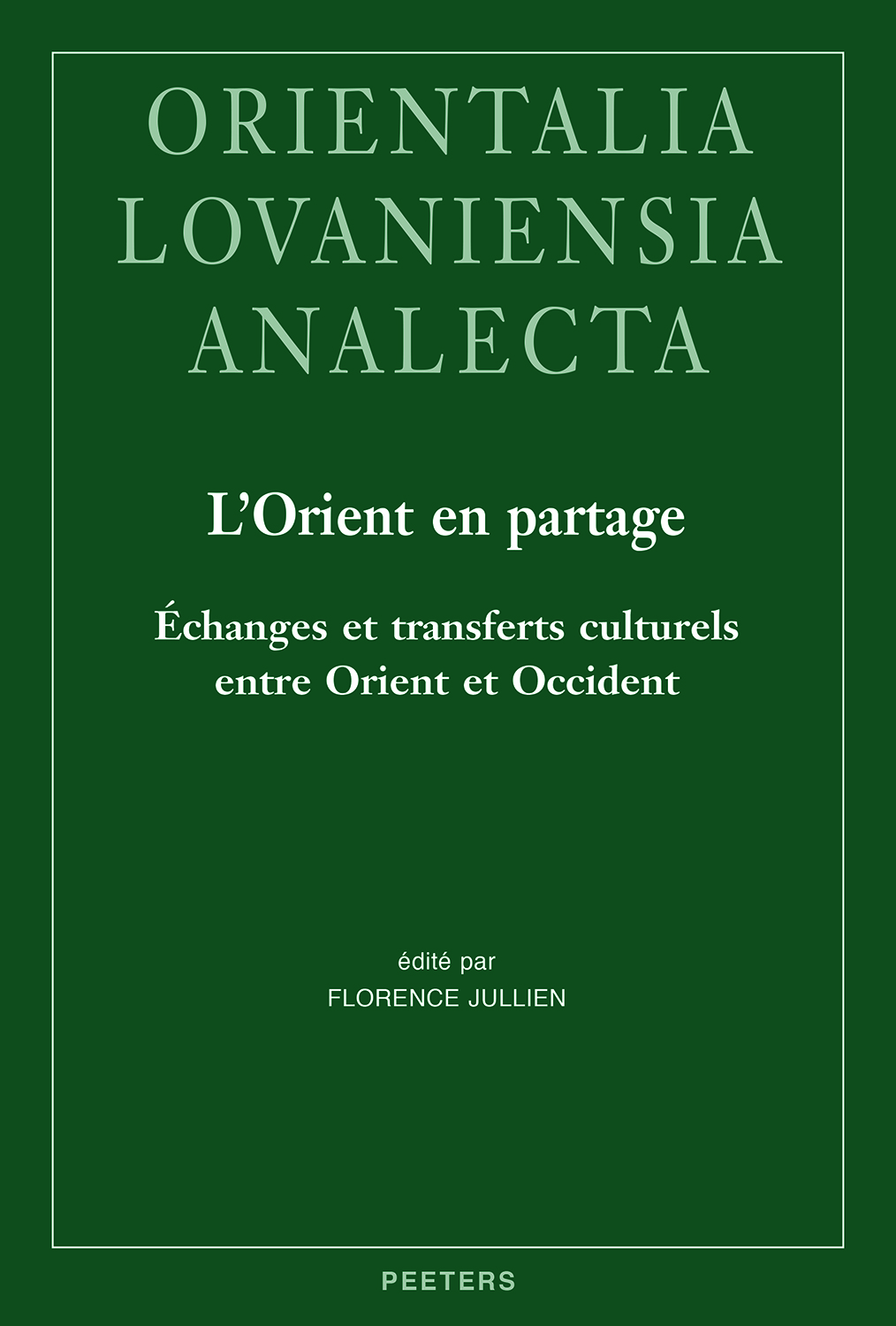 Book cover: L’Orient en partage