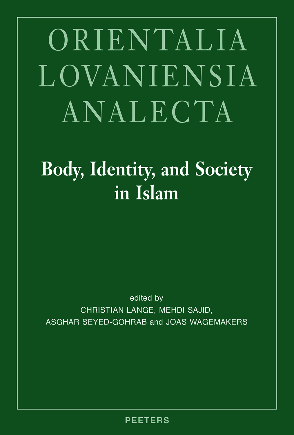 Book cover: Body, Identity, and Society in Islam